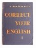 CORRECT YOUR ENGLISH CZĘŚĆ I - A. Reszkiewicz 1966